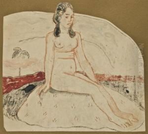 Figure Assise by Paul Gauguin