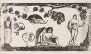 Femmes, Animaux Et Feuillages