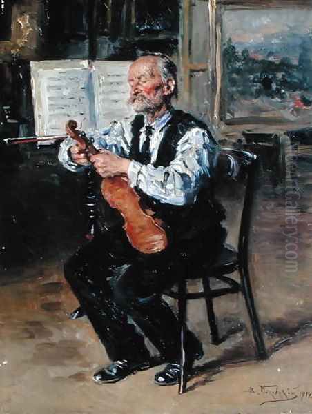 A Violin Maker, 1914 - view 1