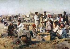 The Fair in Poltova by Vladimir Egorovic Makovsky