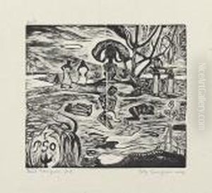 Mahana Atua. by Paul Gauguin