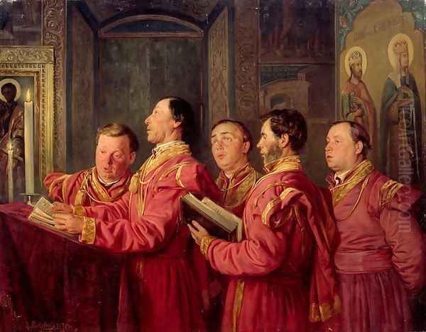 Choristers in the Church, 1870 - view 1
