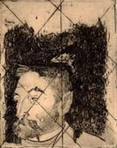 Portrait De Stephane Mallarme. by Paul Gauguin