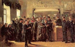 Bankruptcy, 1880 by Vladimir Egorovic Makovsky