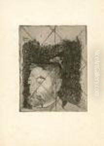 Portrait De Stephane Mallarme. 1891. by Paul Gauguin