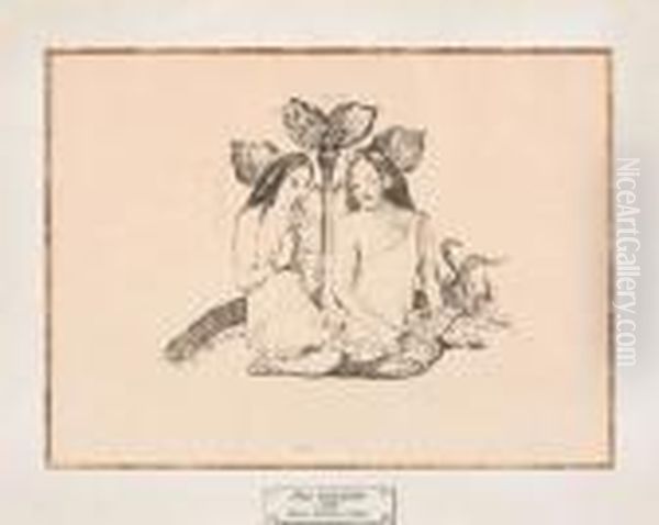 Deux Femmes Maories Accroupies. ( Tahiti) - view 1