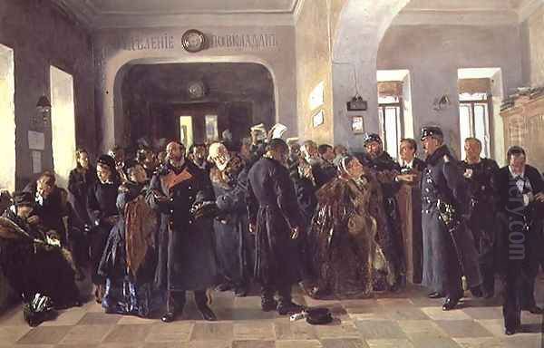 The Collapse of a Bank, 1881 by Vladimir Egorovic Makovsky
