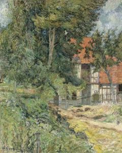 Chaumiere En Normandie by Paul Gauguin
