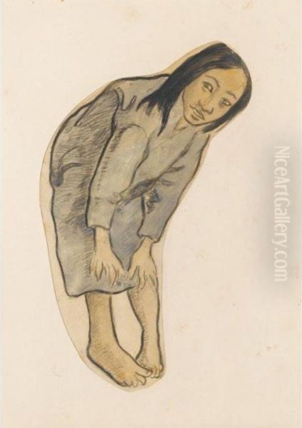 Jeune Tahitienne - view 1