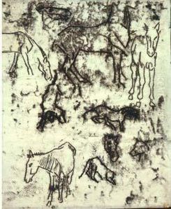 Etudes De Chevaux Et De Chiens by Paul Gauguin