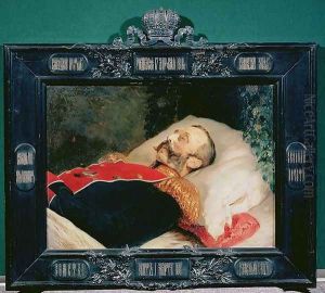 Emperor Alexander II (1818-81) on His Deathbed, 1881 by Konstantin Egorovich Egorovich Makovsky