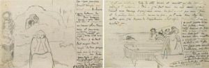 Lettre Illustree (probablement A Emile Bernard), Novembre 1888 by Paul Gauguin