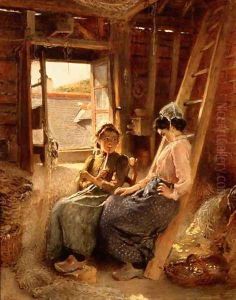 Two Breton Women, 1904 by Konstantin Egorovich Egorovich Makovsky