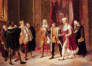 Difficult Negotiations by Konstantin Egorovich Egorovich Makovsky