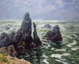 The Needles of Port-Cotom, Belle Ile by Henri Moret