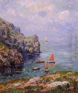 Stormy Weather, Brizellec, Finistere by Henri Moret