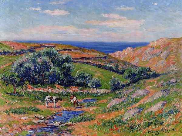 A Valley in Sadaine, the Bay of Douarnenez by Henri Moret