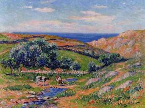 A Valley in Sadaine, the Bay of Douarnenez by Henri Moret