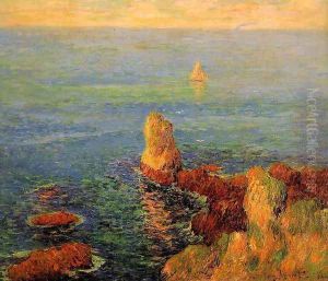Calm Sea at L'Ile de Groux by Henri Moret