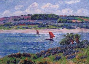 Balon River, Fnistere by Henri Moret
