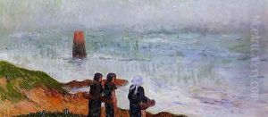 Breton Women by the Sea by Henri Moret