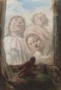 Un Gentilhomme Regardant Trois Geants