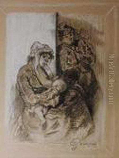 Paul, Femme Allaitant Un Enfant - view 1
