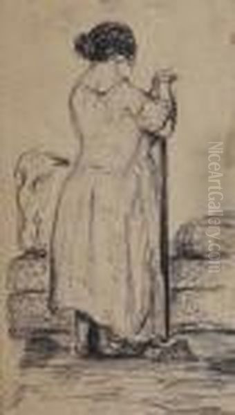 Woman Seen From Behind - view 1