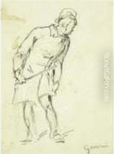 Man Holding A Stick Man Holding A Stick