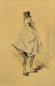 Portrait Of A Gentleman, Full-length by Paul Gavarni