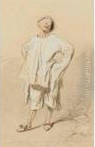 Un Homme Deguise Comme Pierrot by Paul Gavarni