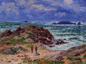 By the Sea in Southern Brittany by Henri Moret