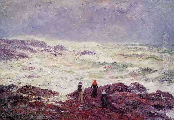 Rough Weather at Raguenez, near Pont Aven - view 1