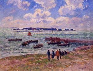 St. Guenole, Pen' March by Henri Moret