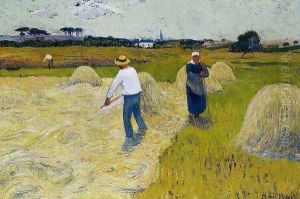 Haymaking by Henri Moret
