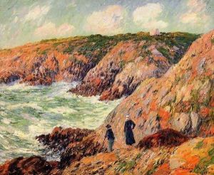 Cliffs of Moellan, Finistere by Henri Moret