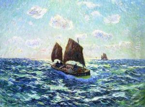 Fishing Boat in Brittany by Henri Moret