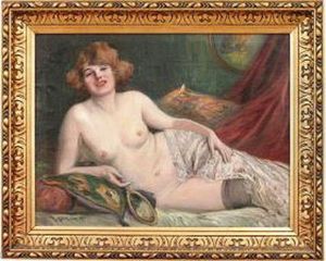 Reclining Female Nude by Richard Geiger