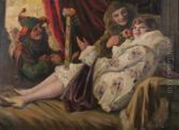 Pierrot, Columbine And Harlequin - view 1