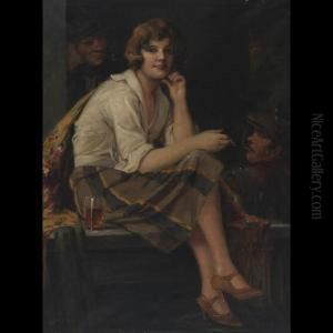 Girl In A Tavern