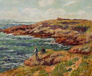 Fishermen on the Breton Coast by Henri Moret