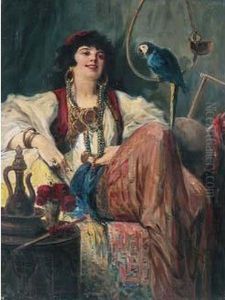 < Orientale Au Perroquet Bleu >. < Orientale Au Perroquet Bleu >.
