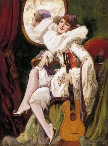 Pierrot With A Guitar - view 1