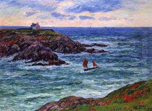 Seascape: Doelan, Brittany by Henri Moret