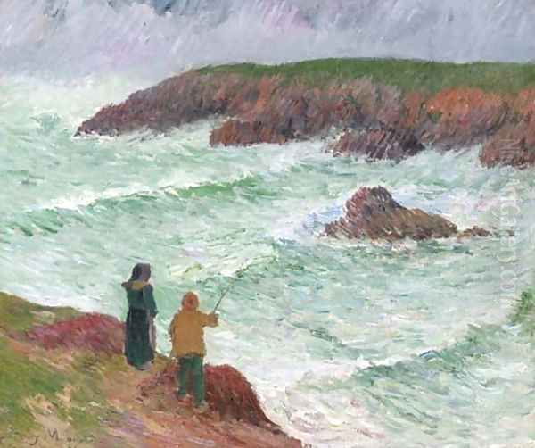 Les falaises pres de la mer - view 1