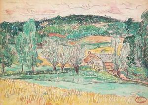 Maison dans la campagne by Henri Moret