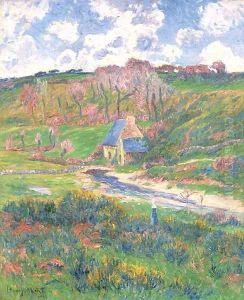 Bretonnes au bord de la riviere by Henri Moret
