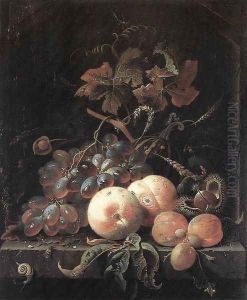 Still-Life with Fruits 1660s by Abraham Mignon