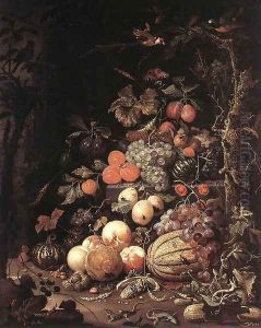 Still-Life 1660s by Abraham Mignon
