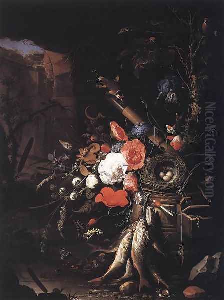 Still-Life with Fishes and Bird Nest c. 1670 - view 1